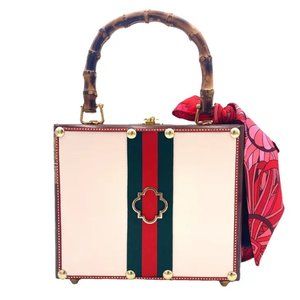 City Girl Bag - Upcycled Vintage Cigar Box - Darling Clutch Company